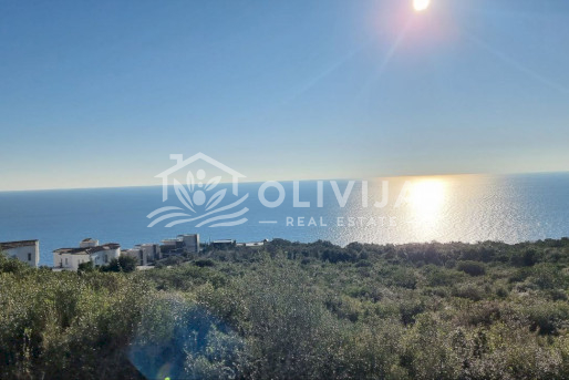Land plots with panoramic sea views in Krimovica, Montenegro